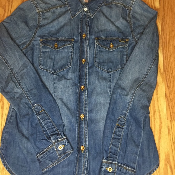 XS Juicy Couture Denim Shirt - Picture 4 of 9